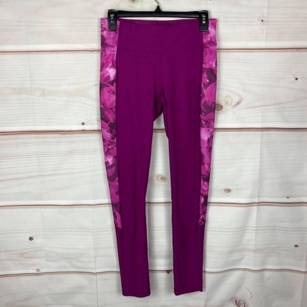 Xersionβ Leggings Womens Small Purple Fitted High Waist Stretch Printed Athletic
